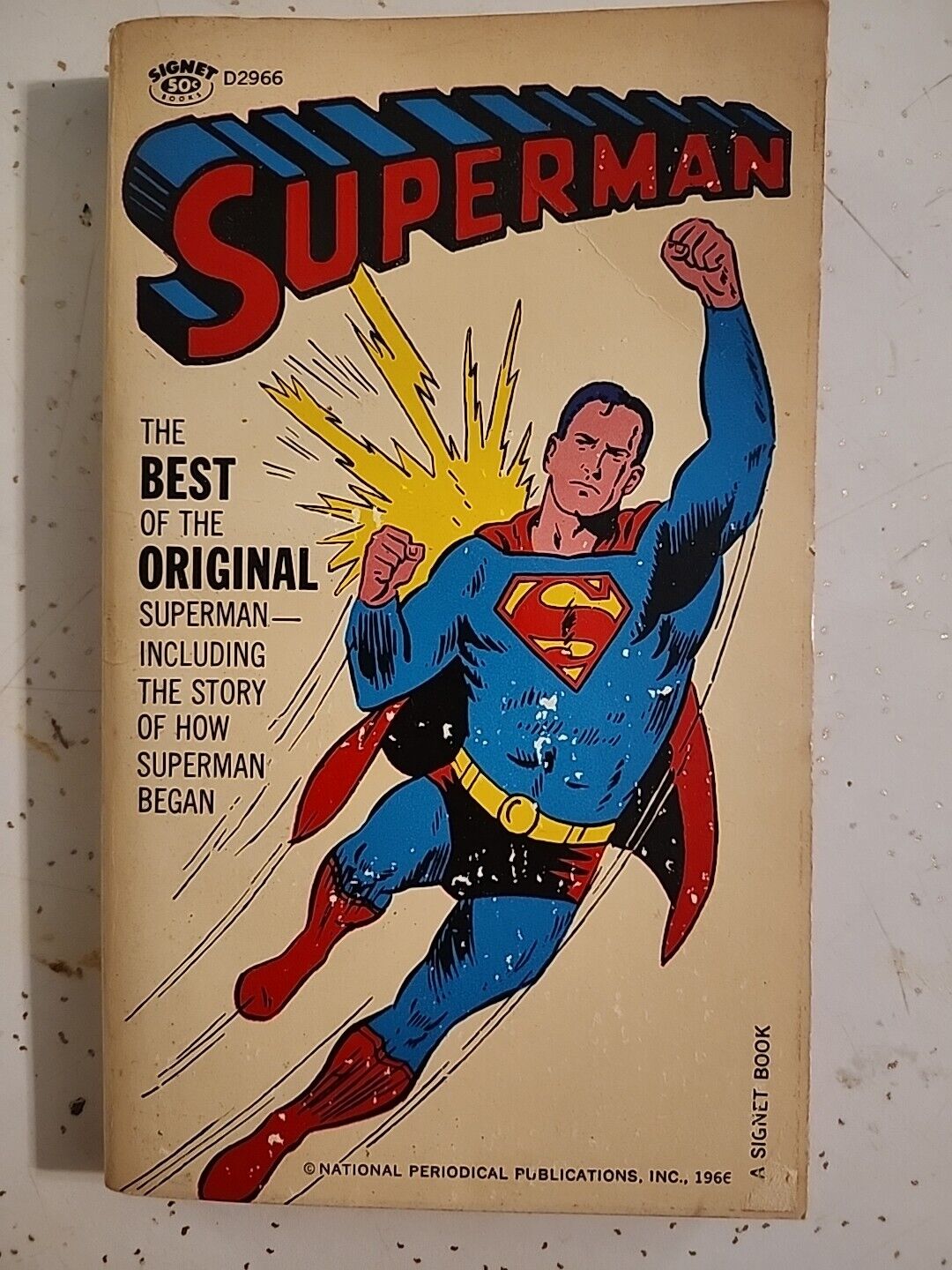 Superman 1966 Signet Paperback Comic Book D2966 1st Printing Art by Wayne Boring