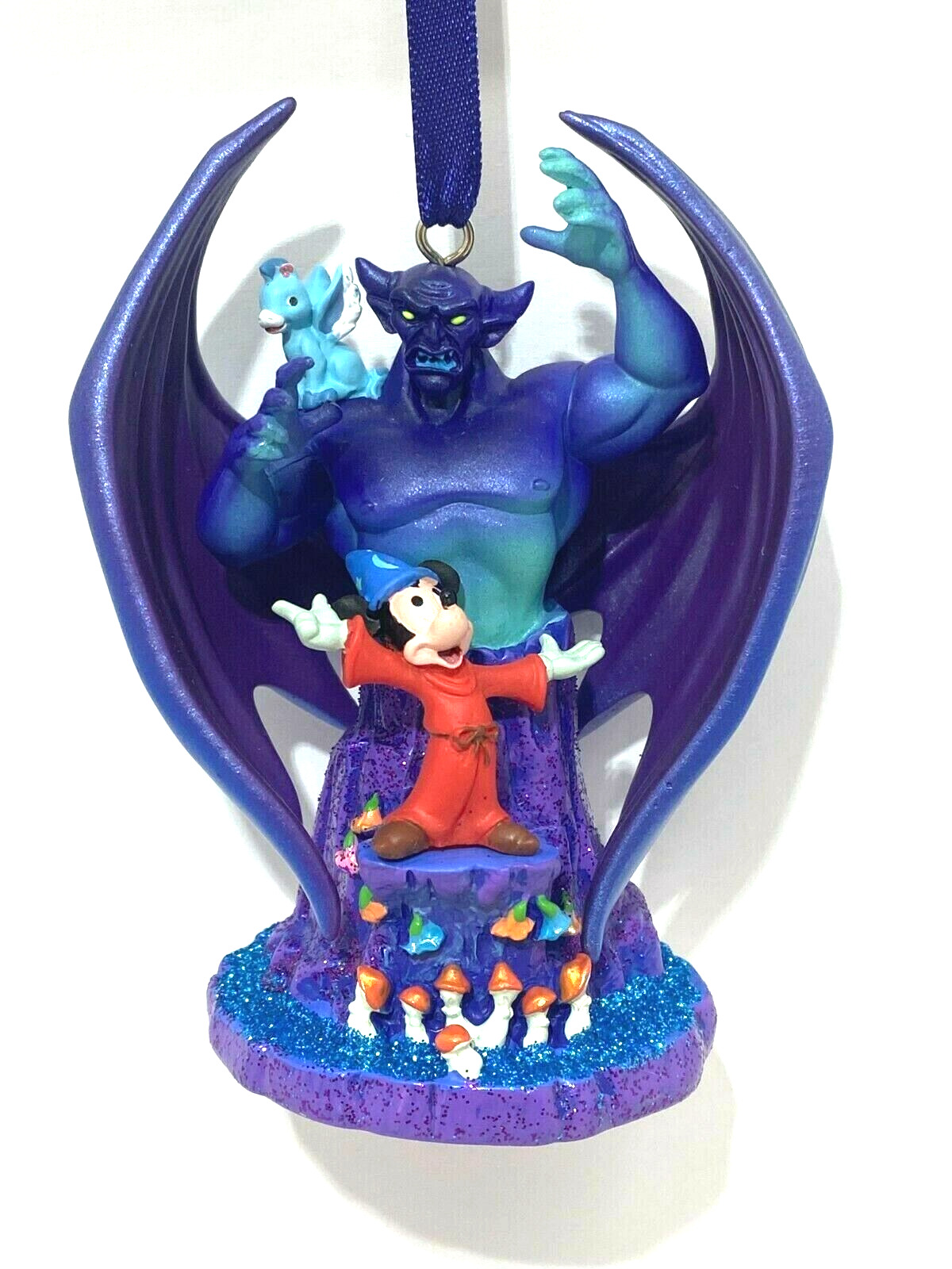 Walt Disney Fantasia Chernabog Sorcerer Mickey Mouse Hop Low Pegasus Ornament