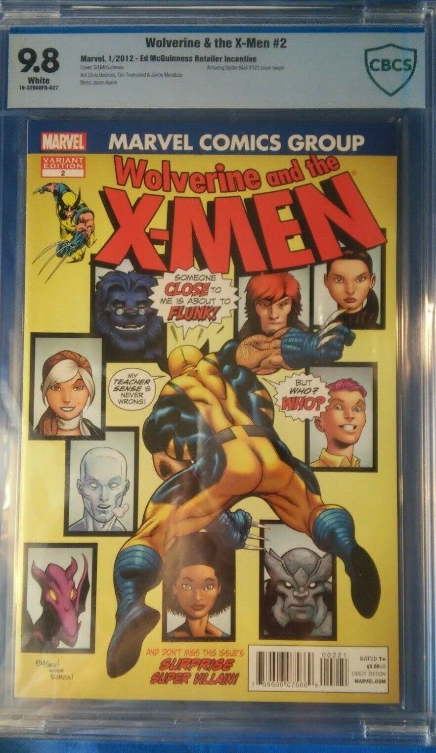 Wolverine and the X-Men #2B - CBCS 9.8 - Limited 1 for 50 VARIANT