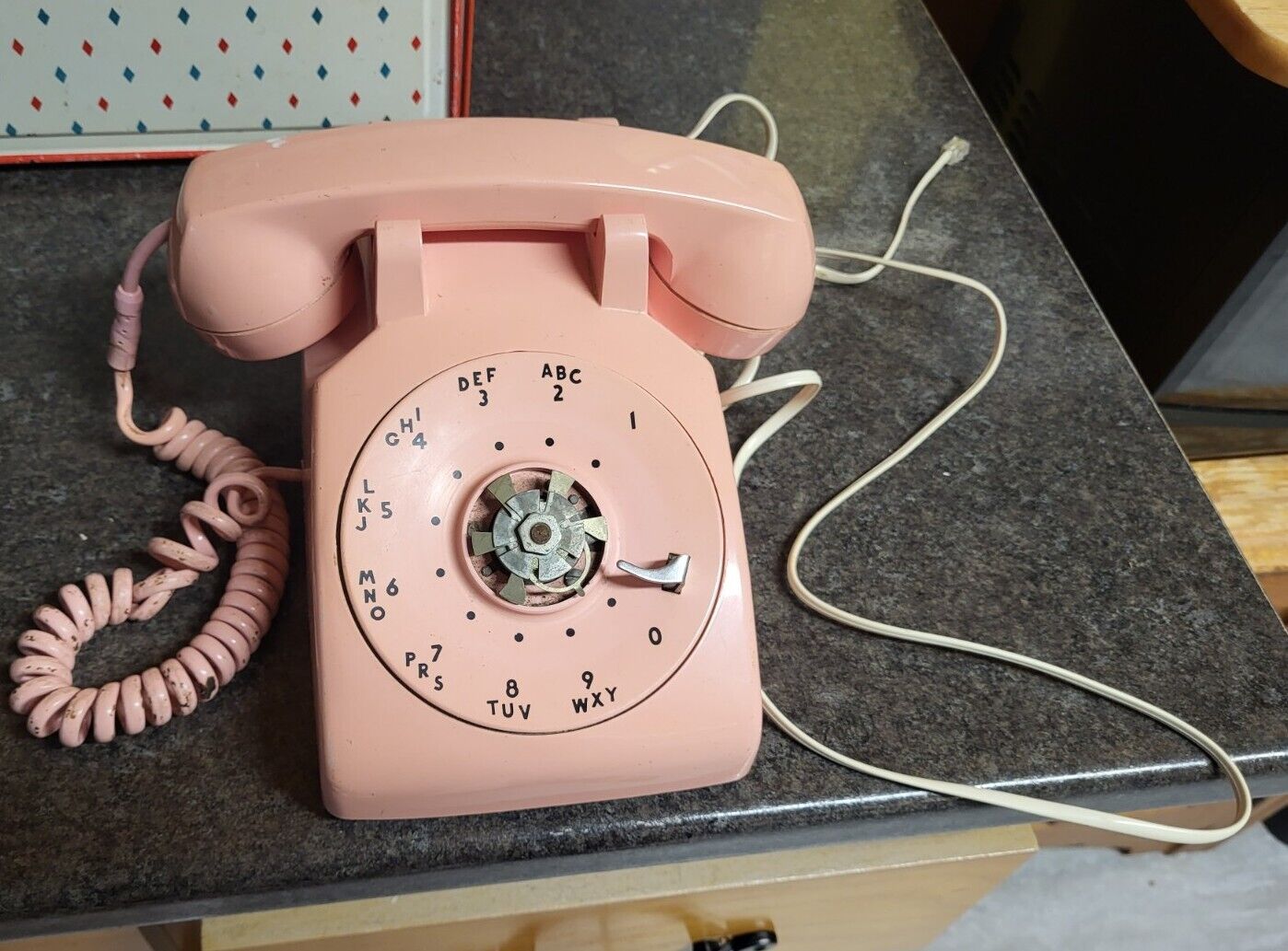 Vintage 1970s PINK Northern Electric Rotary Telephone, G3 Model, Not Working