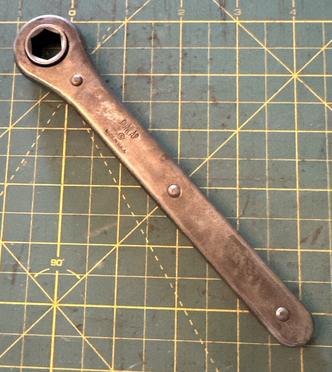 Dunlap 1/2”Ratcheting Wrench - Made In USA - Oiled & Clicky