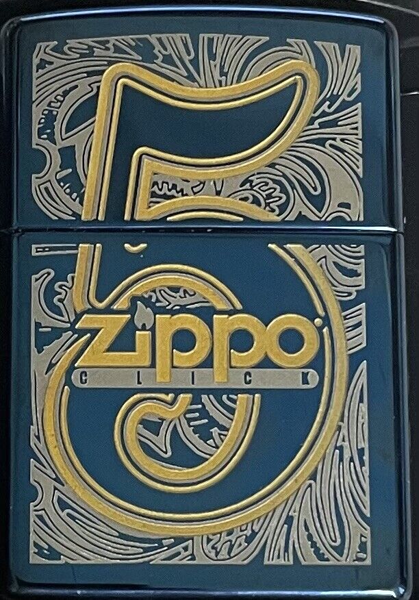 ZIPPO 2007 CLICK CLUB 5TH ANNIVERSARY VENETIAN BLUE LIGHTER SEALED IN BOX 593F