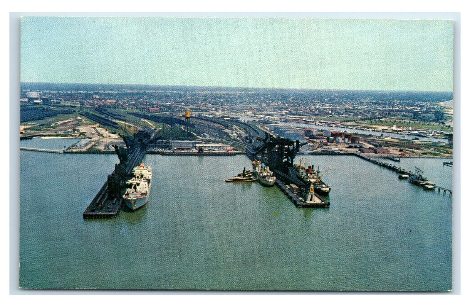 Postcard Newport News, VA deep water terminal B74