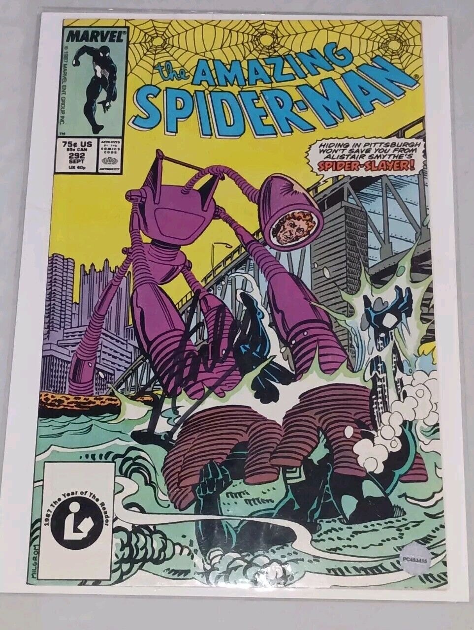 Marvel-The Amazing Spiderman #292 (1987) Signed By Stan Lee W/ COA 