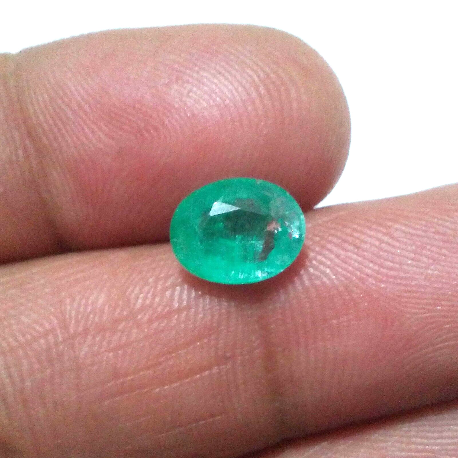 Fabulous Colombian Emerald Faceted Oval Shape 2.55 Crt Emerald Loose Gemstone