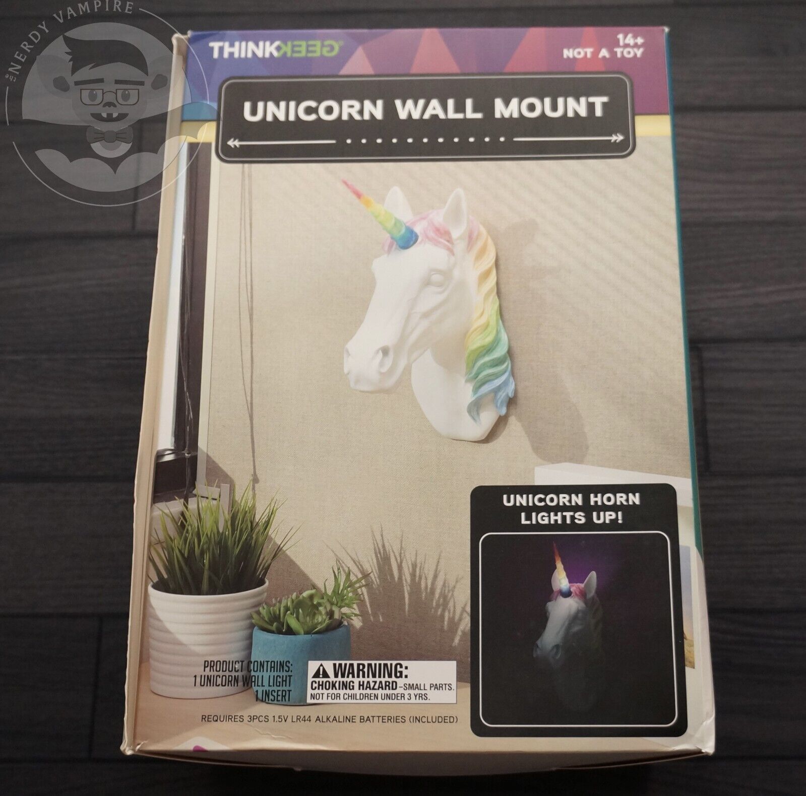RARE Unicorn Wall Mount | Unicorn Head, Horn Lights Up | Official Thinkgeek