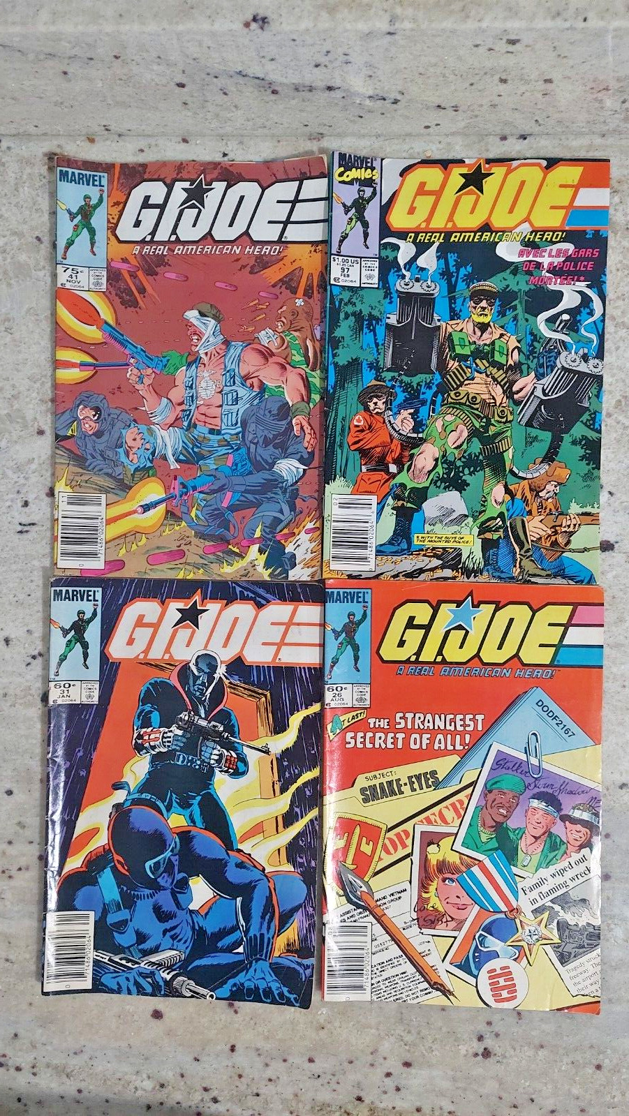 Vintage lot G.I. Joe Marvel Comics