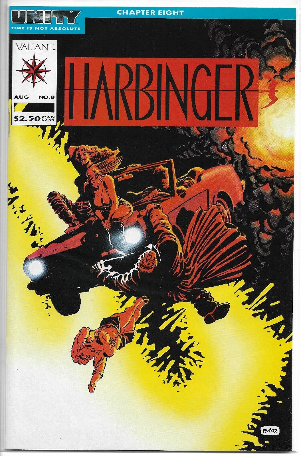 Harbinger #8  Early Valiant 1992   NM- or better
