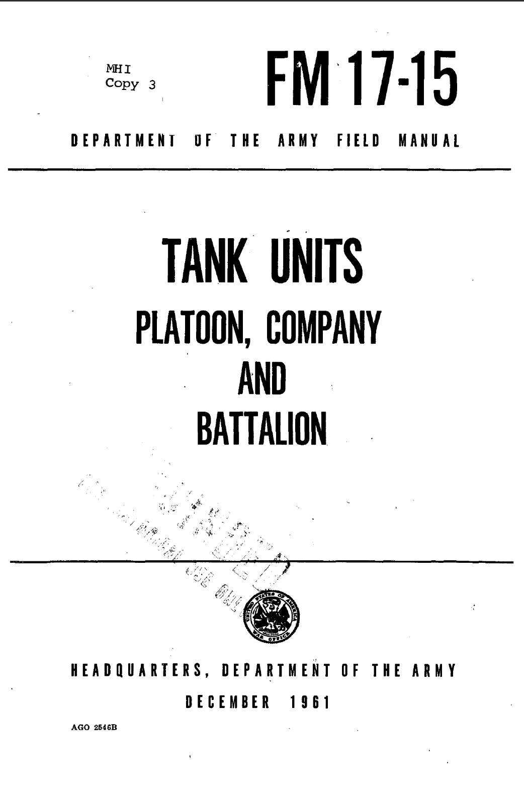 297 Page 1964 Army FM 17-15 M60 M60A1 Patton Tank Platoon Pub on Data CD
