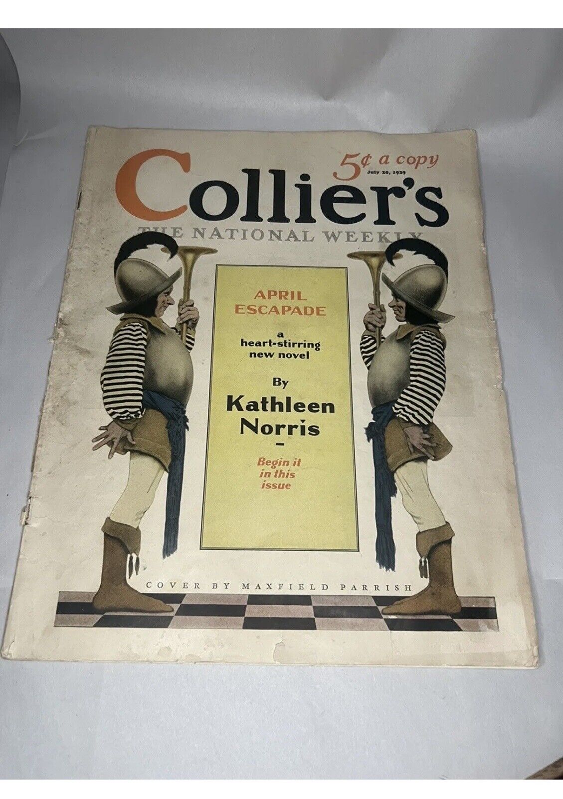 Collier’s Maxfield Parrish National Weekly 1920s Full Magazine Cover Rare
