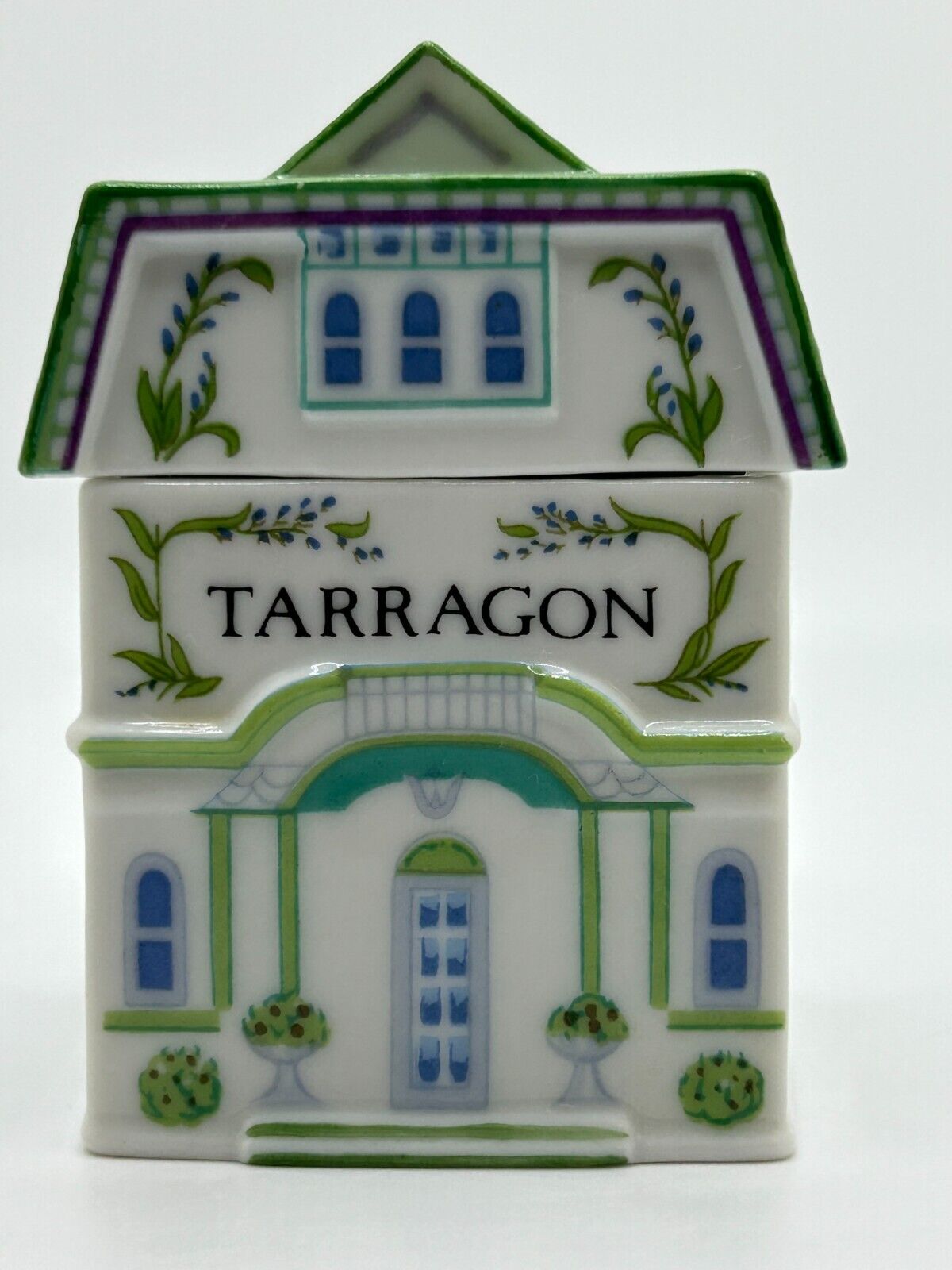 Vintage Collectible 1989 LENOX Spice Village TARRAGON Jar