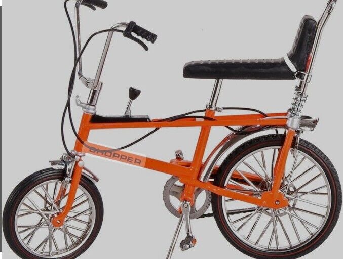 Raliegh chopper bike Model Diecast.1x Orange Chopper.Christmas Gift .Free Post