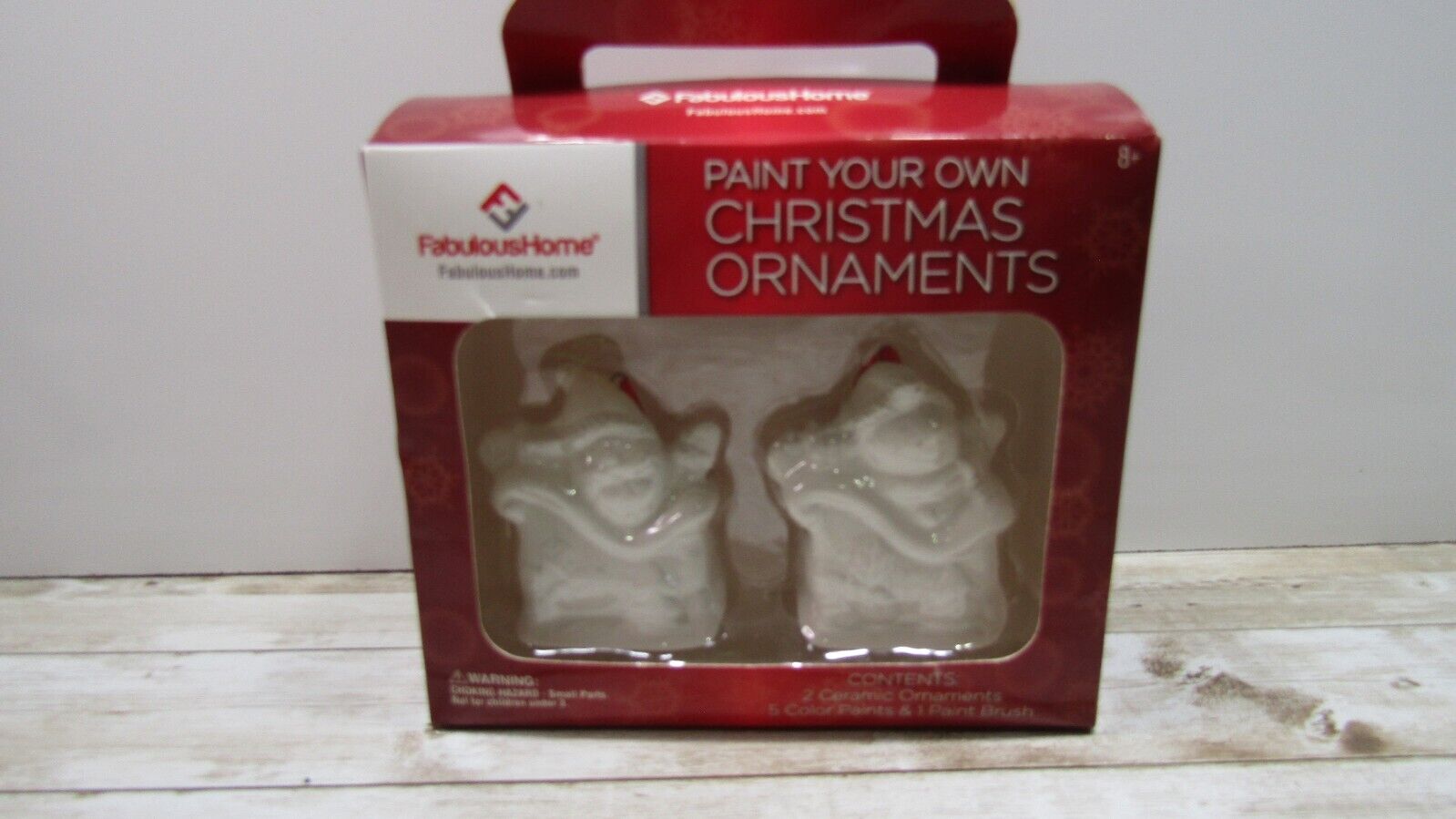 FABULOUS HOME Brand NEW Paint your  own Christmas Ornaments Set