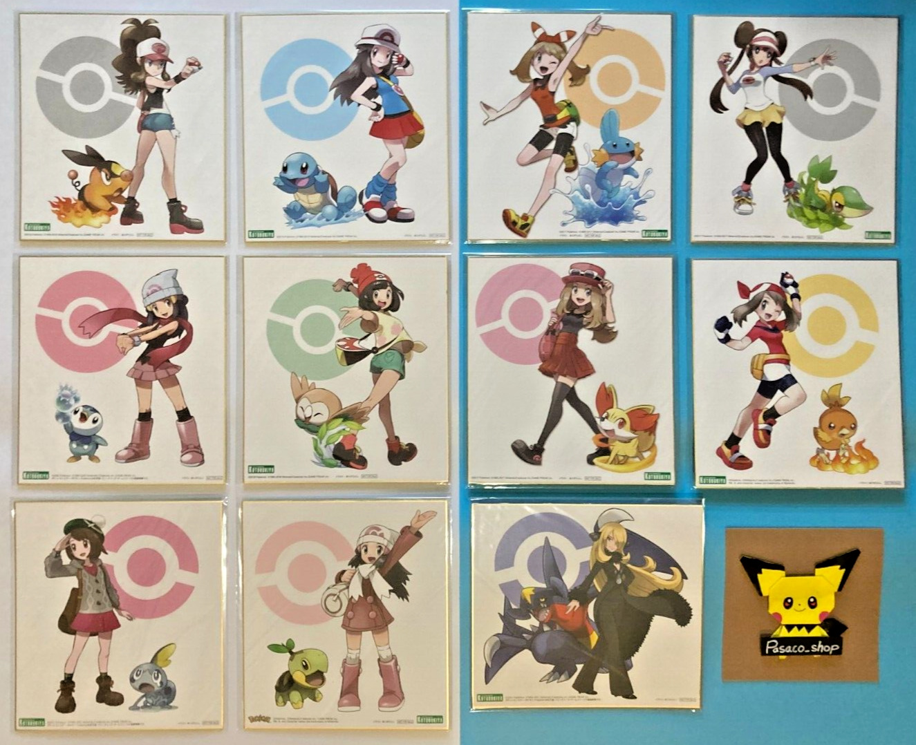 artfx j pokemon Kotobukiya bonus Hitoshi Ariga Shikishi only 11 pieces set