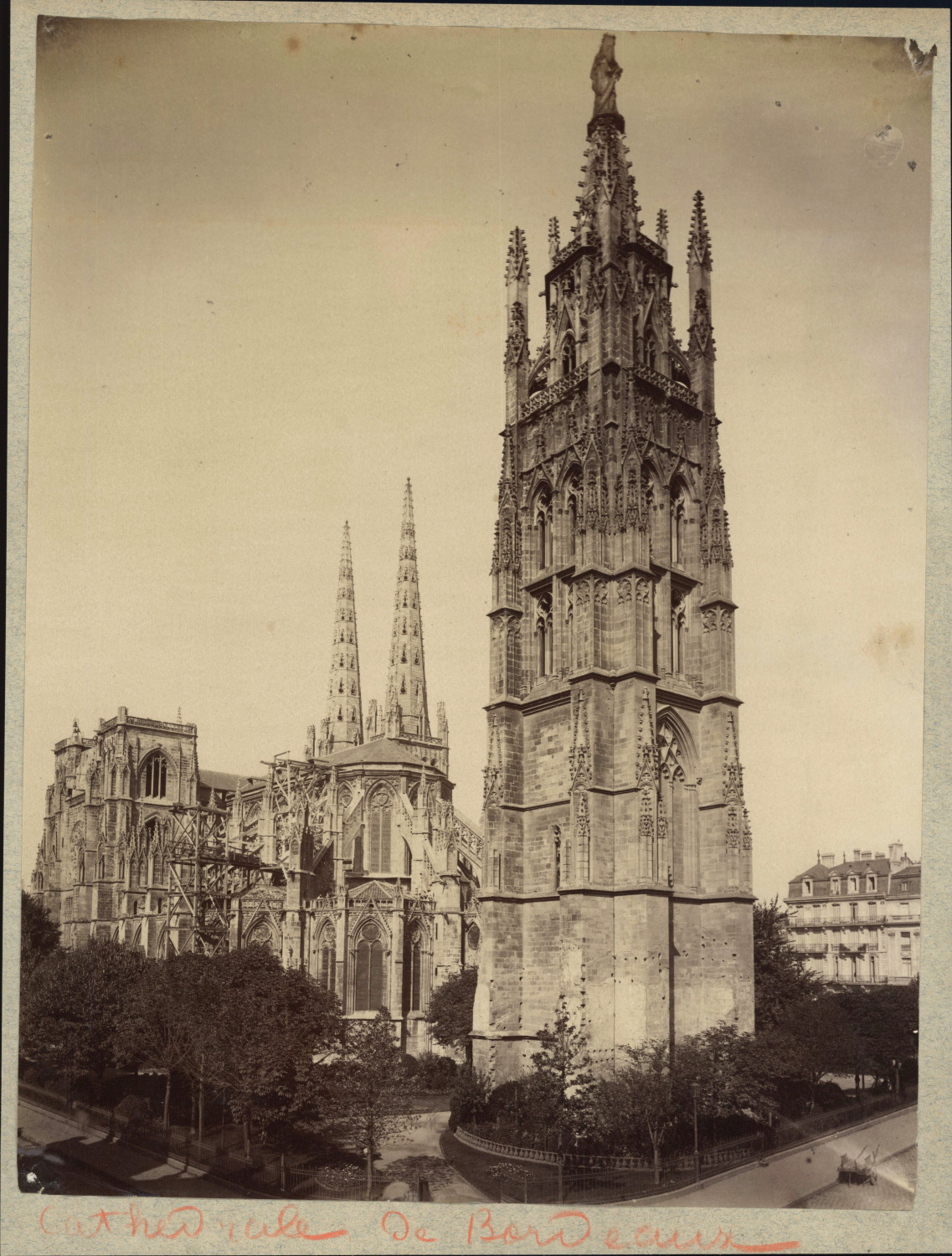 France, Bordeaux, Cathedral of Saint-André vintage print print print print print print, album print