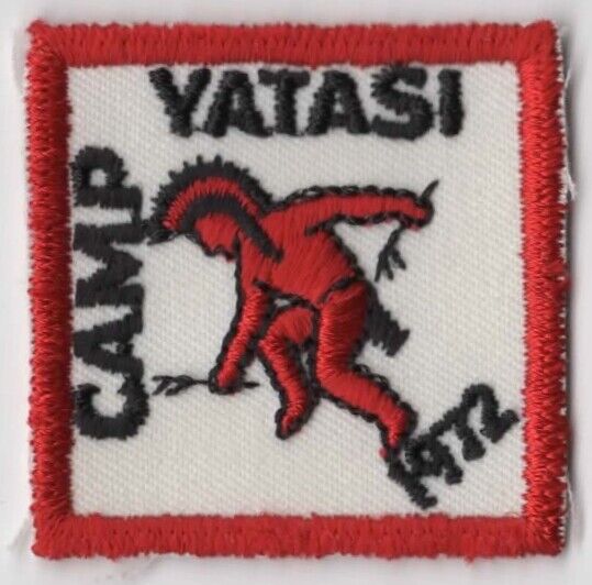 1972 Camp Yatasi  BSA Patch RED Bdr. [CA4854]