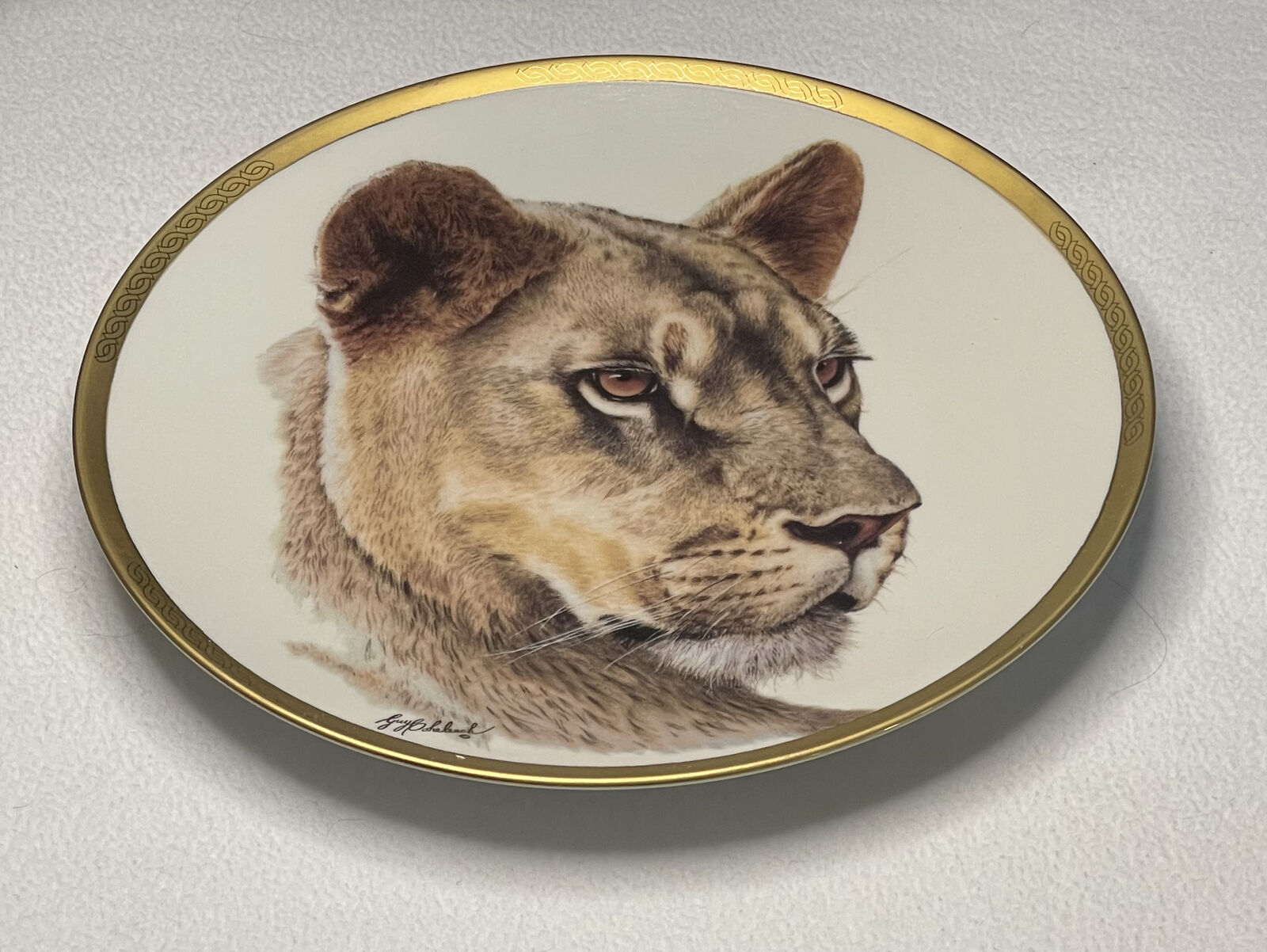 Lenox Great Cats Of The World Plate Collection Limited Edition 1994 - Lioness