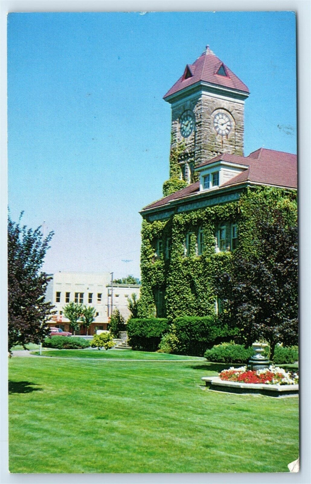 Postcard Polk County Courthouse, Dallas, Oregon H196