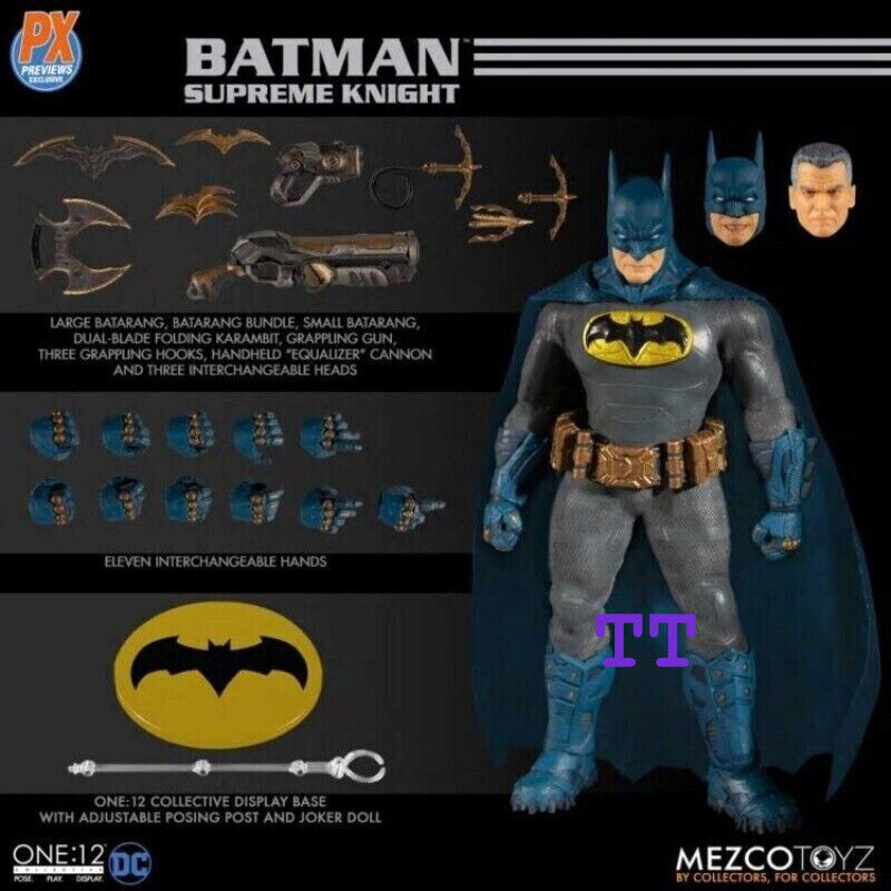 Mezco Toyz OCT198587 Supreme Knight Batman Blue Version 1/12 PX Limited Edition