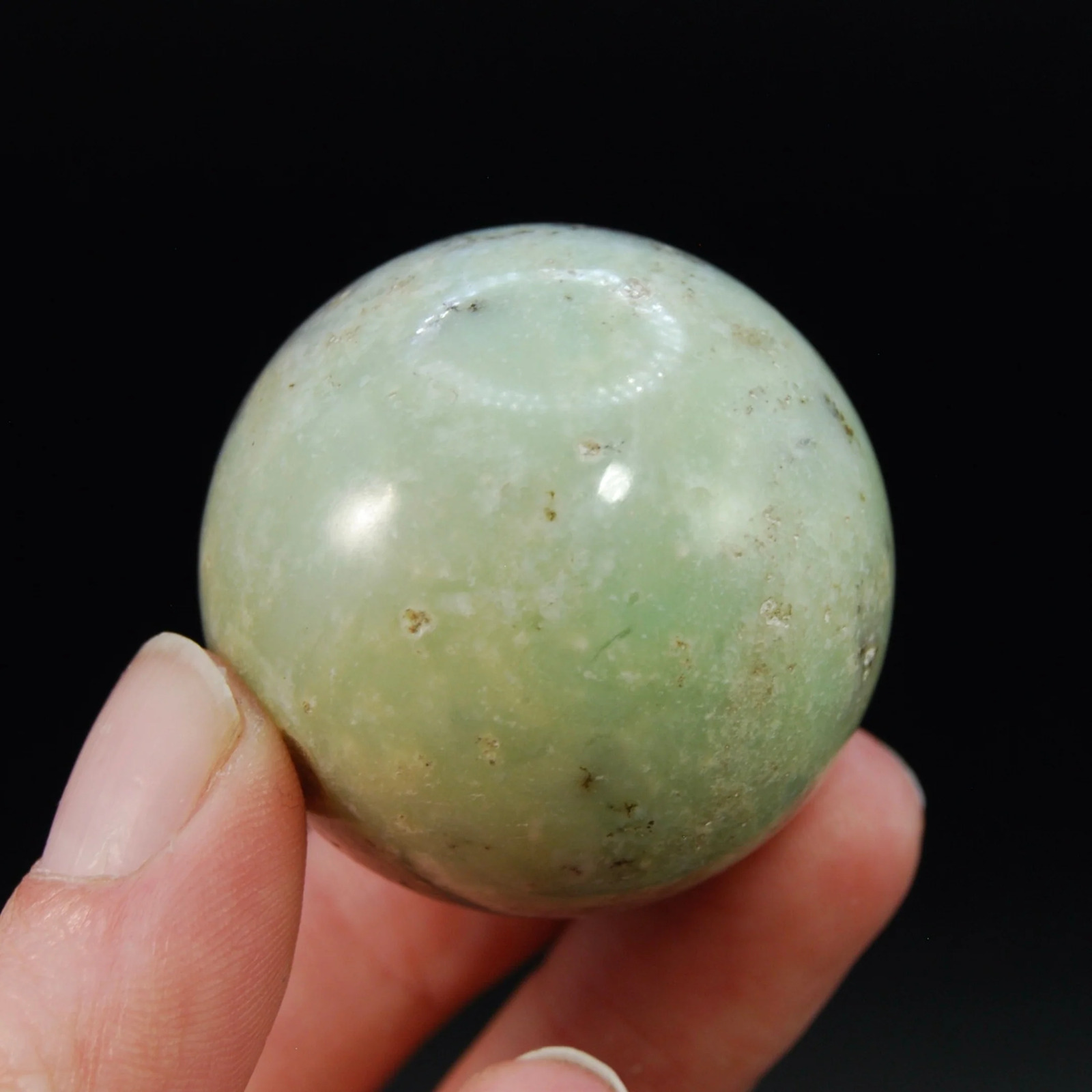 40mm 80g AAA Genuine Green Chrysoprase Crystal Sphere, Indonesia