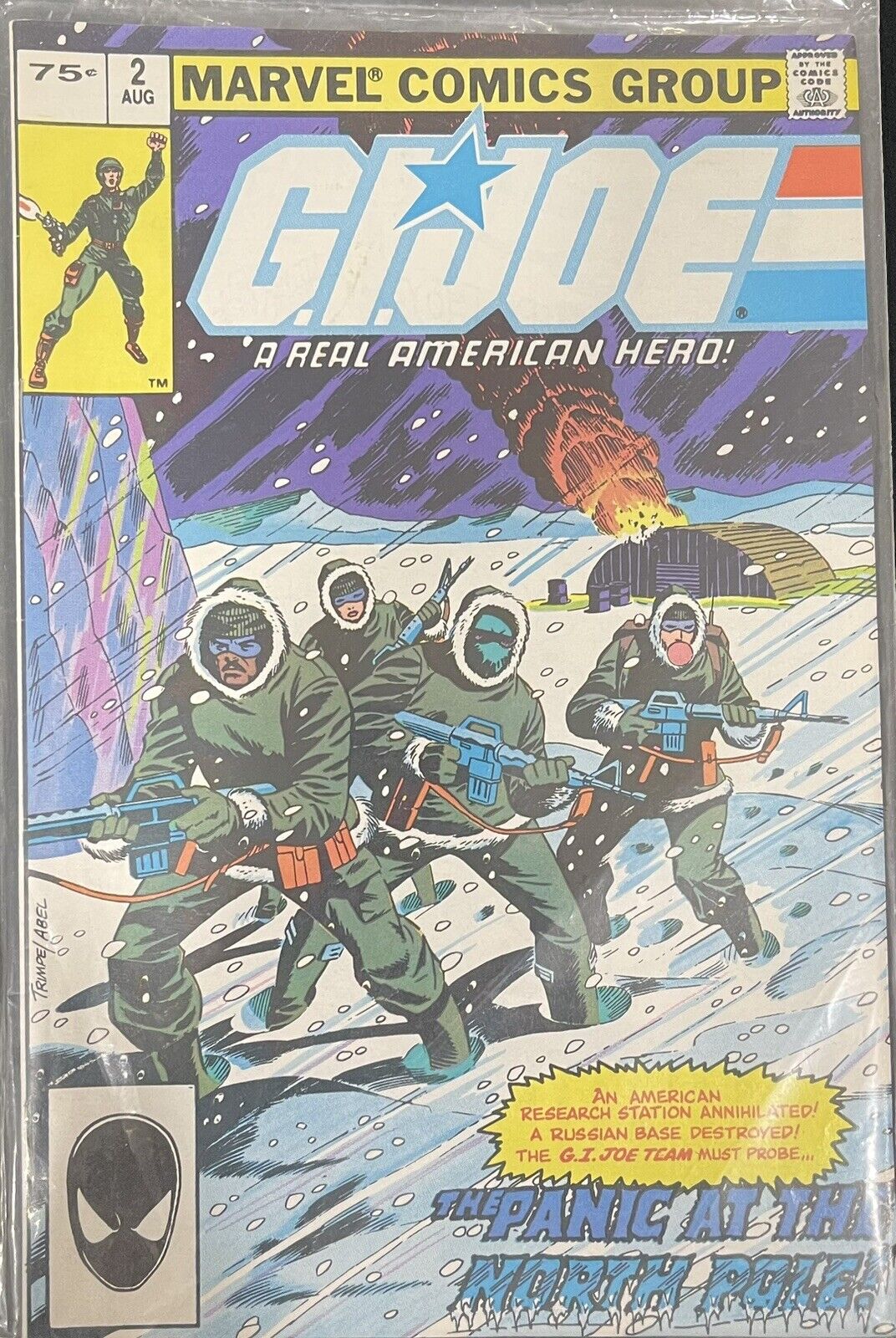 GI JOE #2 Marvel Comics 1982 PANIC AT THE NORTH POLE