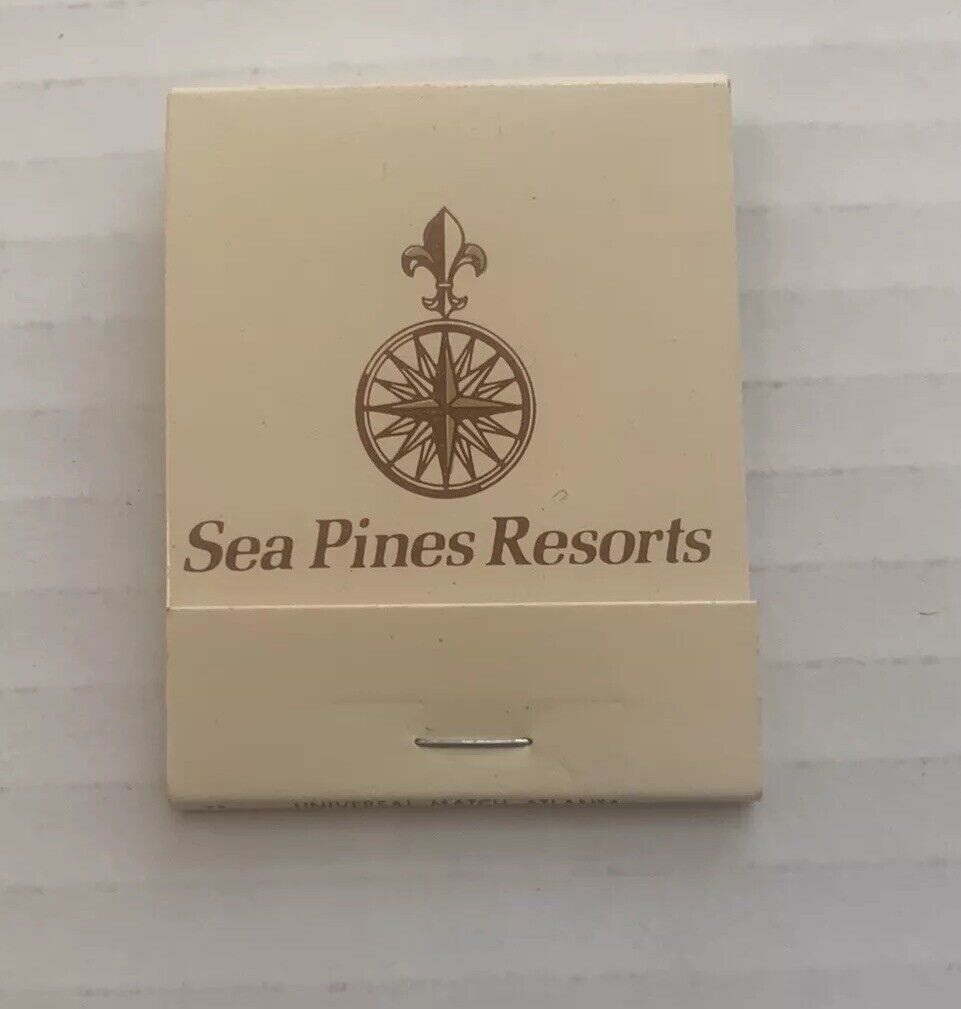 Vintage Sea Pine Resorts Matchbook Full Unstruck Matches Ad Souvenir Collect
