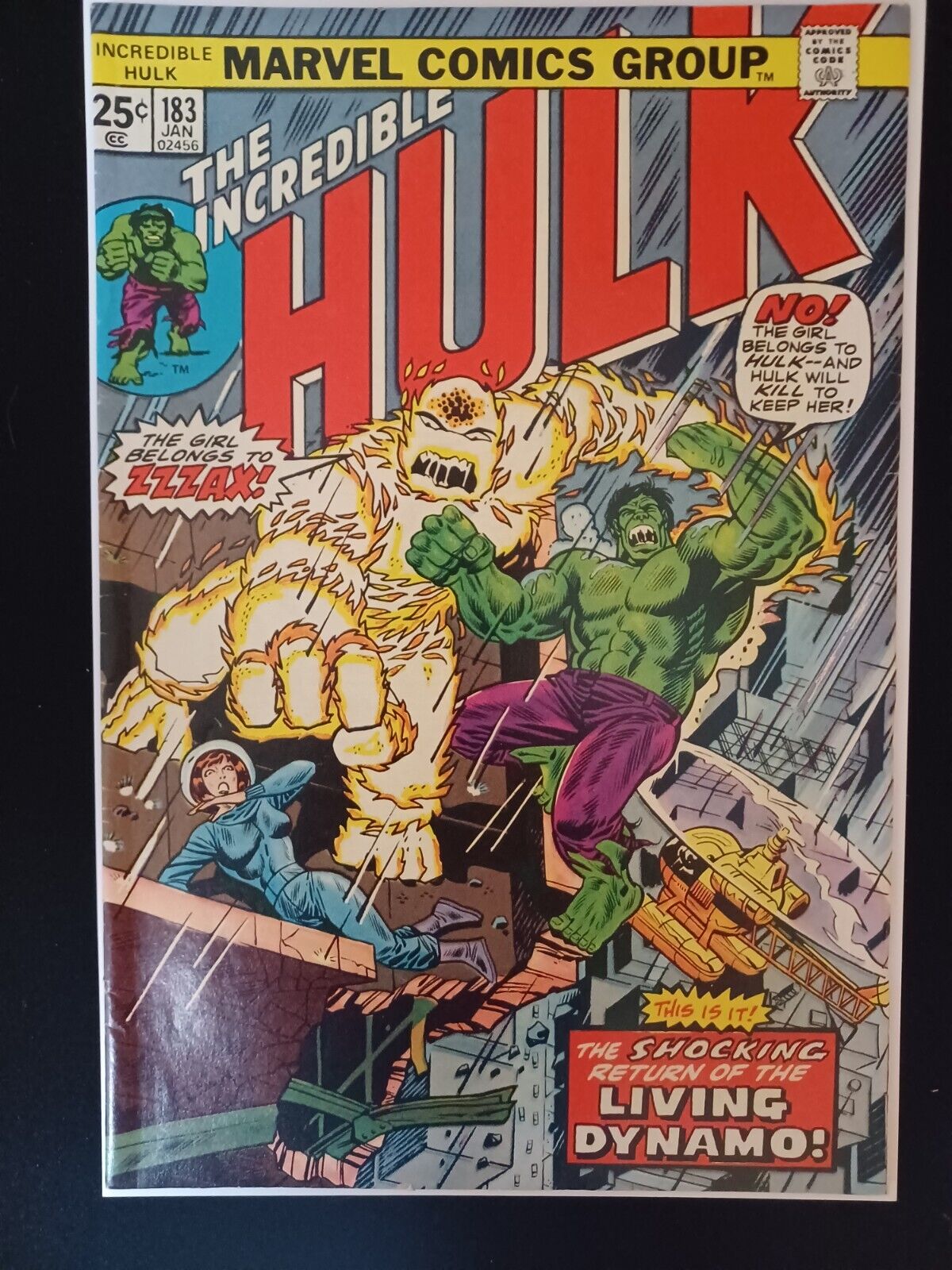 Incredible Hulk #183 (1975, Marvel) Bronze Age ~VG+-~  *Zzaxx*