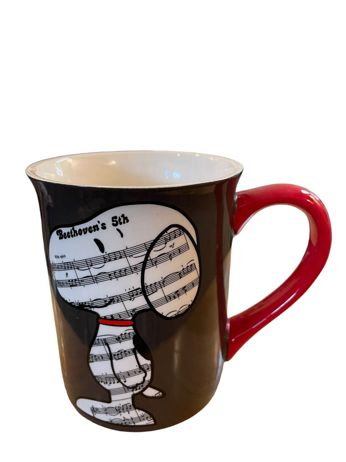 Peanuts Snoopy Musical Mutt Beethoven’s 5th Department 56 Coffee Tea Mug 2014