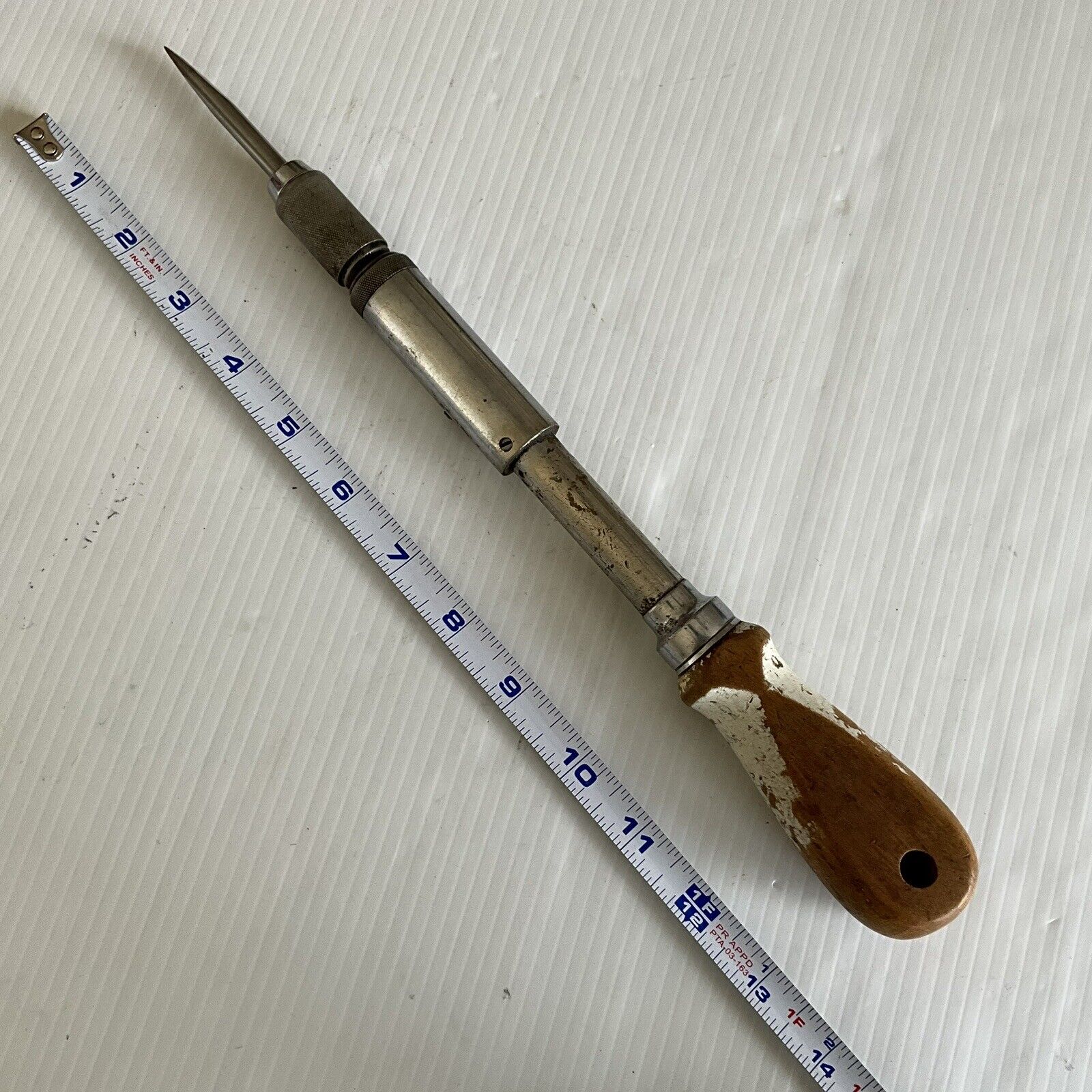 Vintage Wards Master Quality Ratchet Screwdriver With Slotted/Flathead Bit