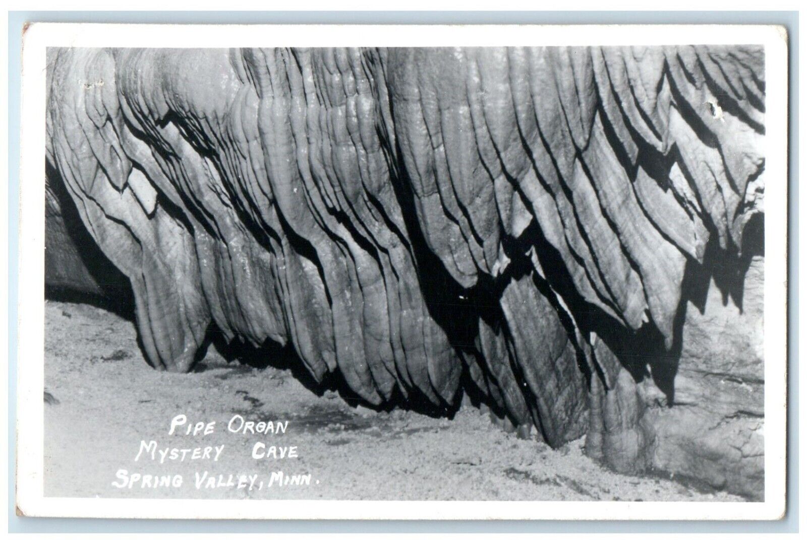 c1950\'s Pipe Organ Mystery Cave Spring Valley Minnesota MN RPPC Photo Postcard