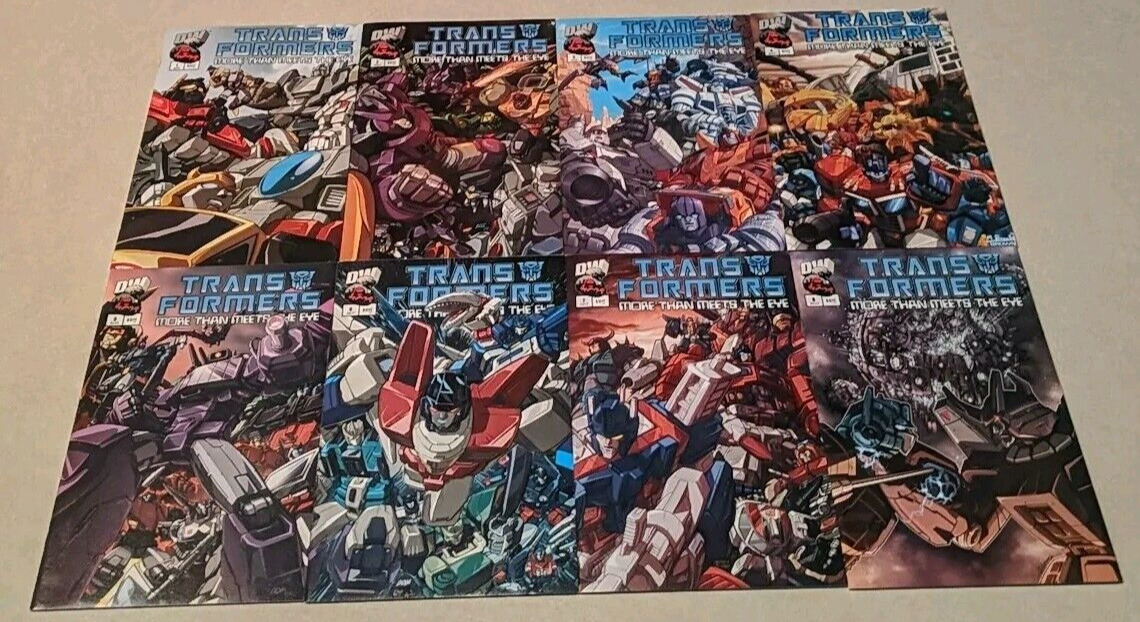 Transformers: More Than Meets The Eye #1-8 Guidebooks (Dreamwave 2003)