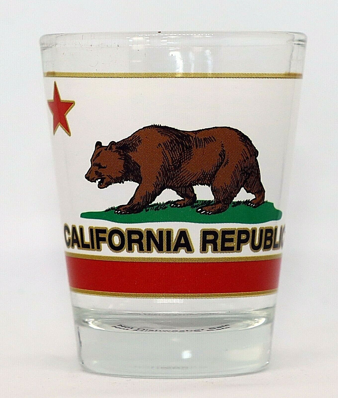 California Republic Bear Flag Shot Glass