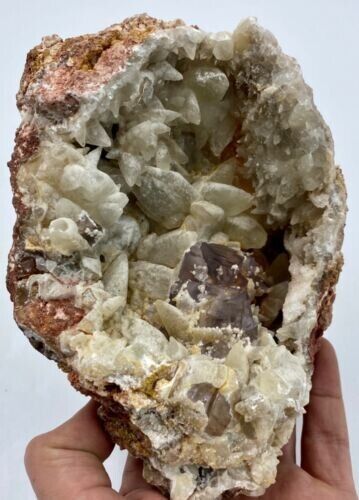 2.4 LB Extraordinary Cubic Fluorite With Calcite From Pakistan