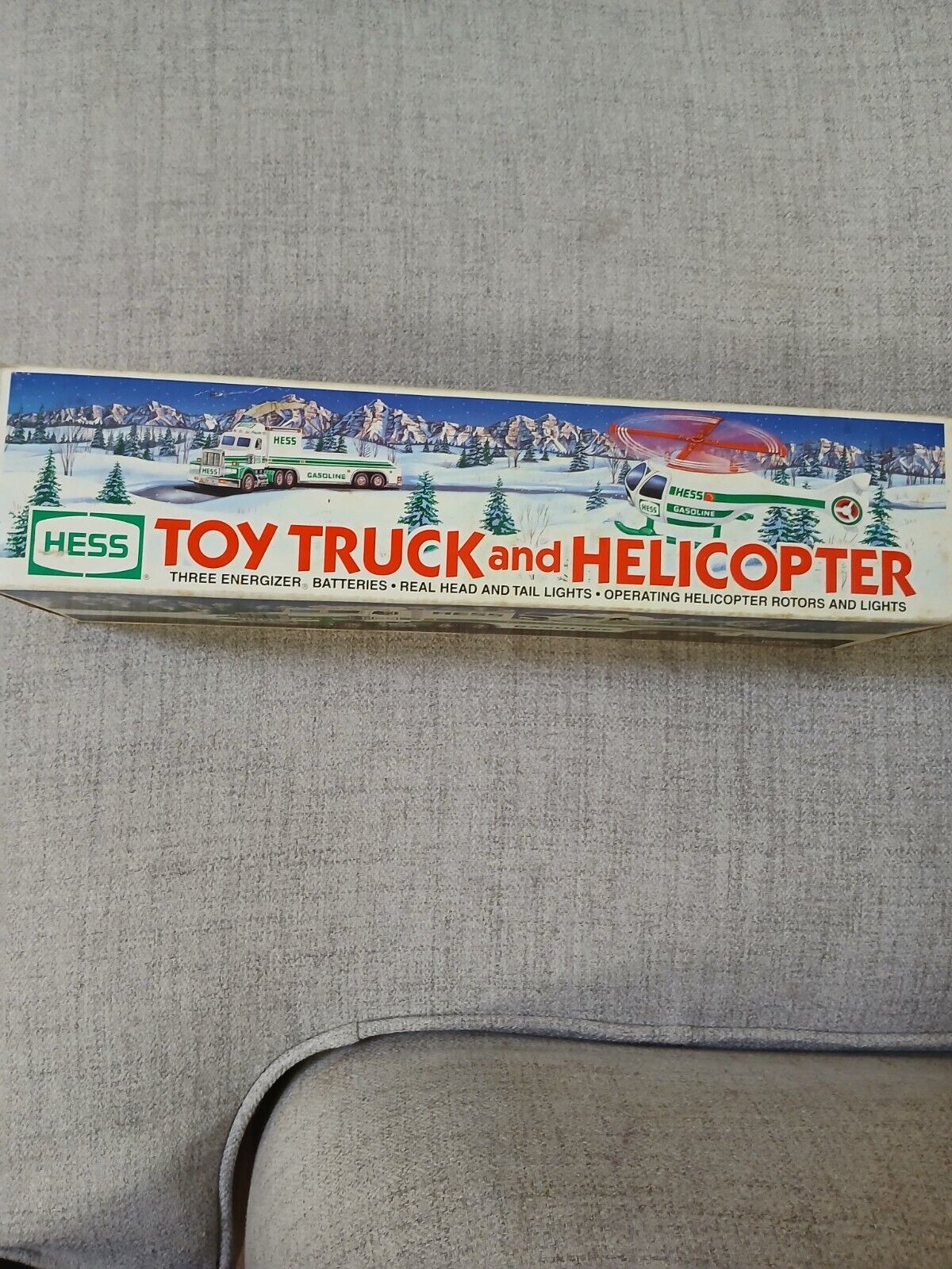 Vintage 1995 Hess Toy Truck and Helicopter - New In Original Box