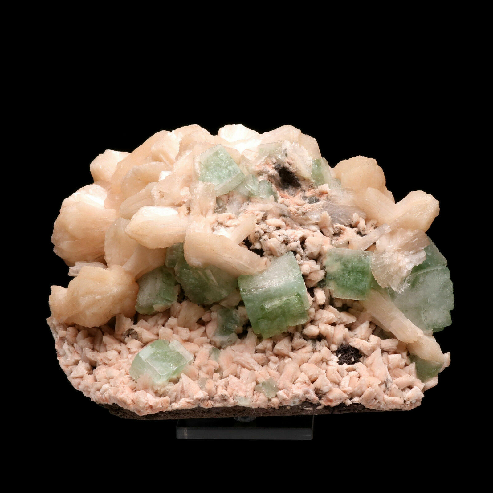 2.76lb Natural Green Apophyllite & zeolite Crystal Cluster Mineral Specimen
