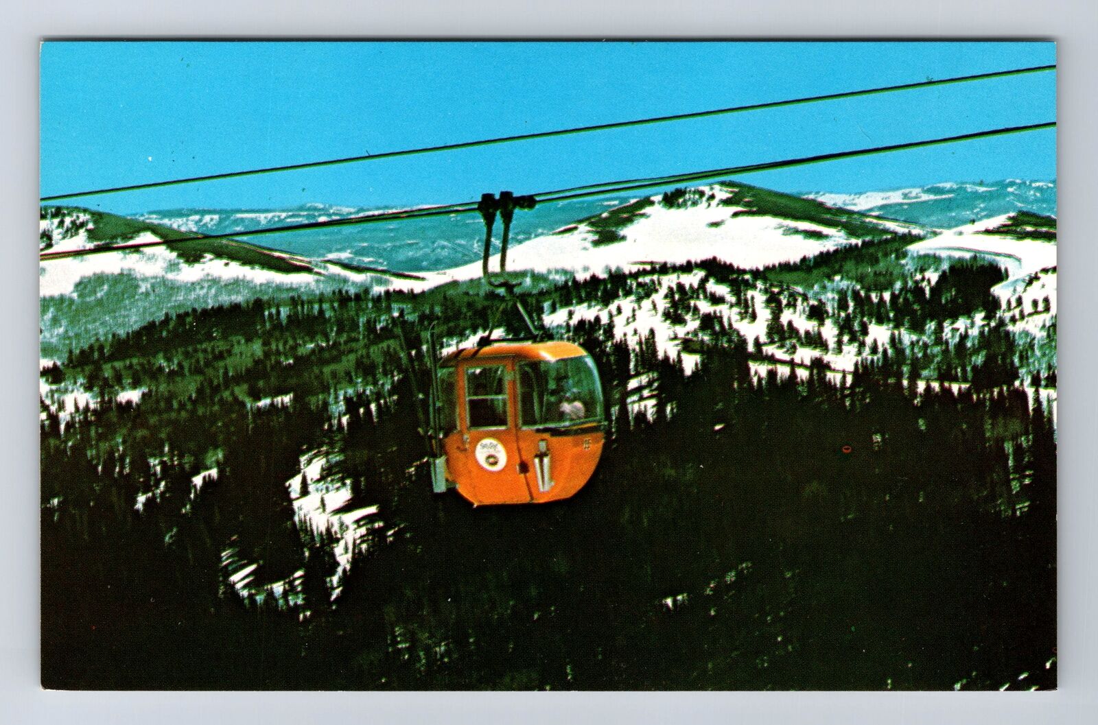 Park City UT-Utah, Four Passenger Gondola, Antique, Vintage Postcard