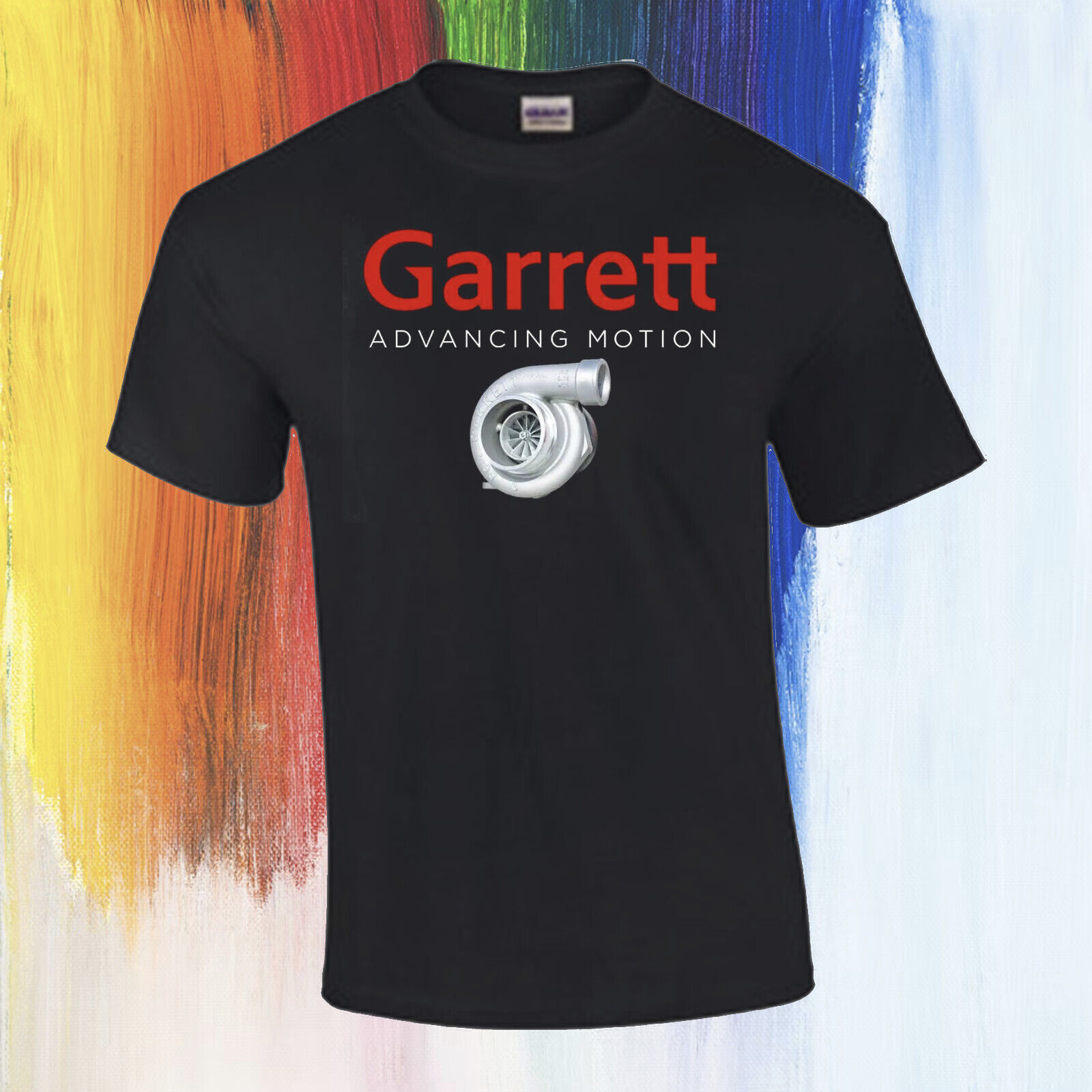 New Shirt Garrett Advancing Motion Turbo Supercharger american funny tee S-5XL U