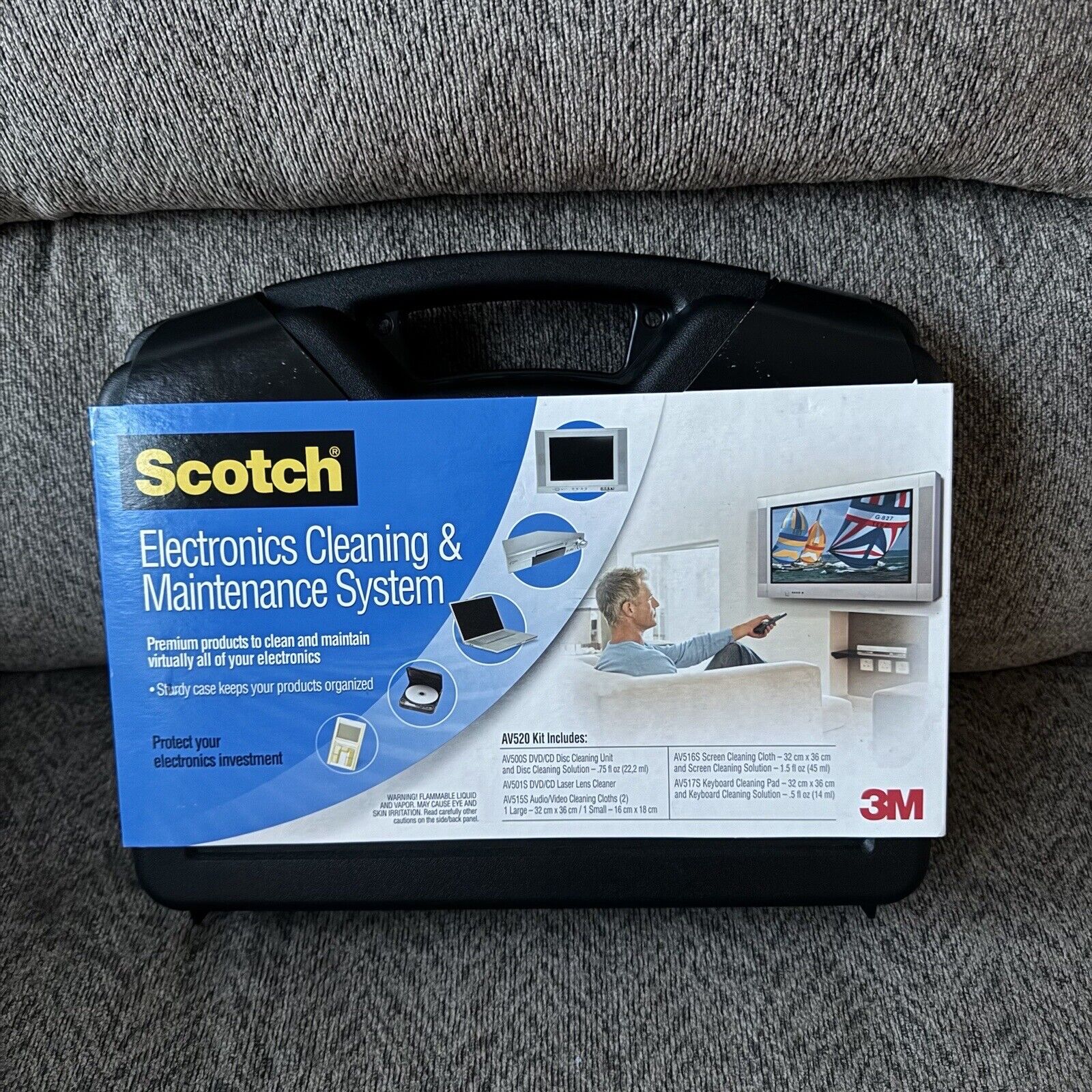 Scotch Electronic Media Cleaning & Maintenance System KIT Cd Dvd Lense New