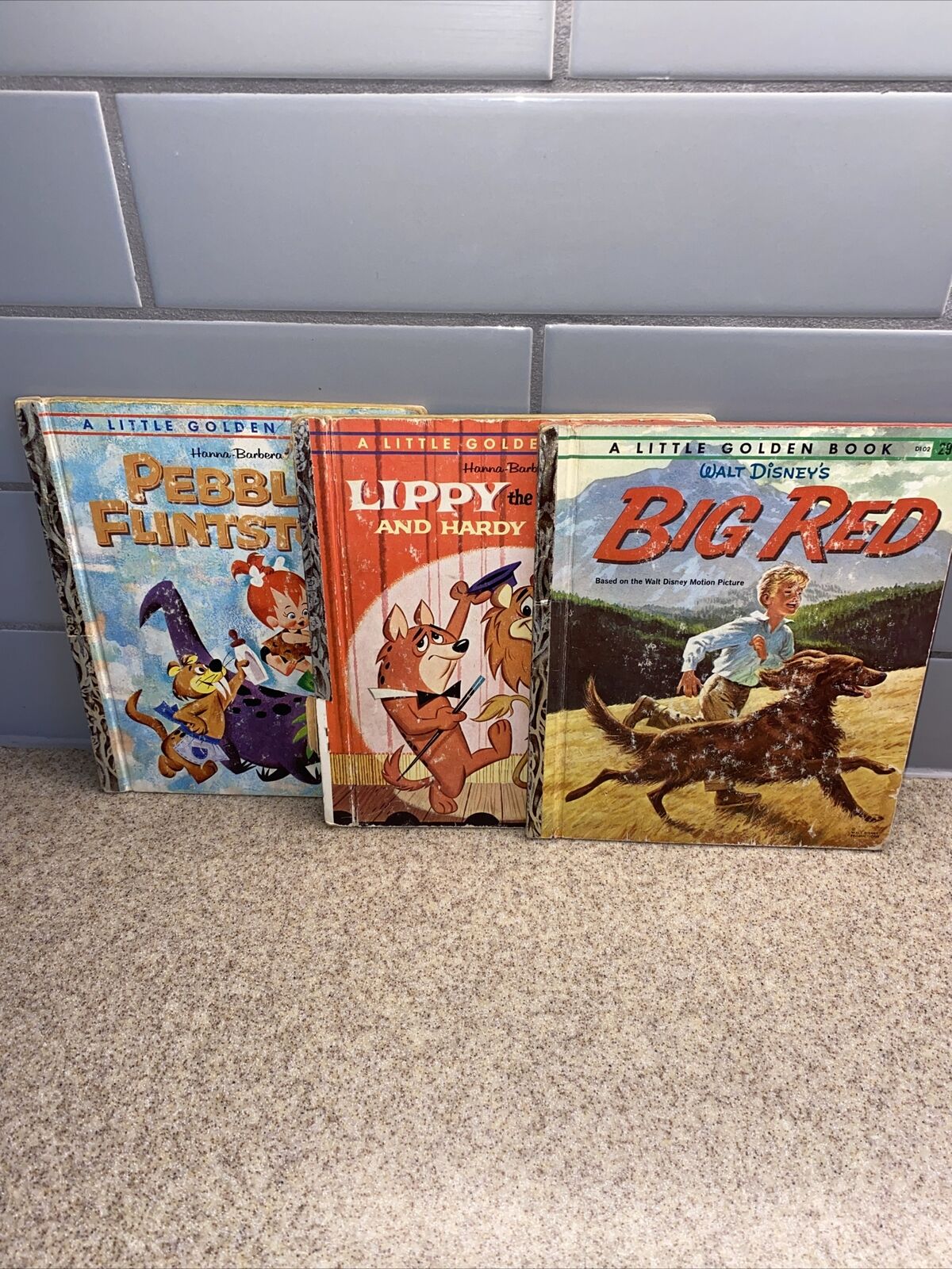 Lot of 3 1960’s Hanna Barbera and Disney Books, Some Ware on covers.