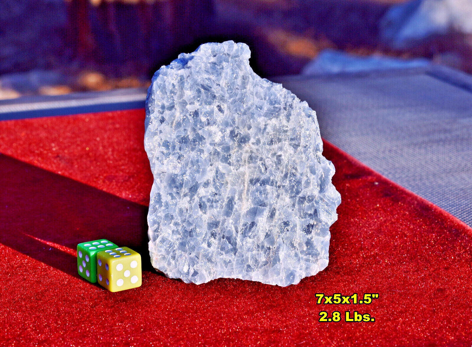 Large BLUE CALCITE Crystal Mineral Specimens * 4-7