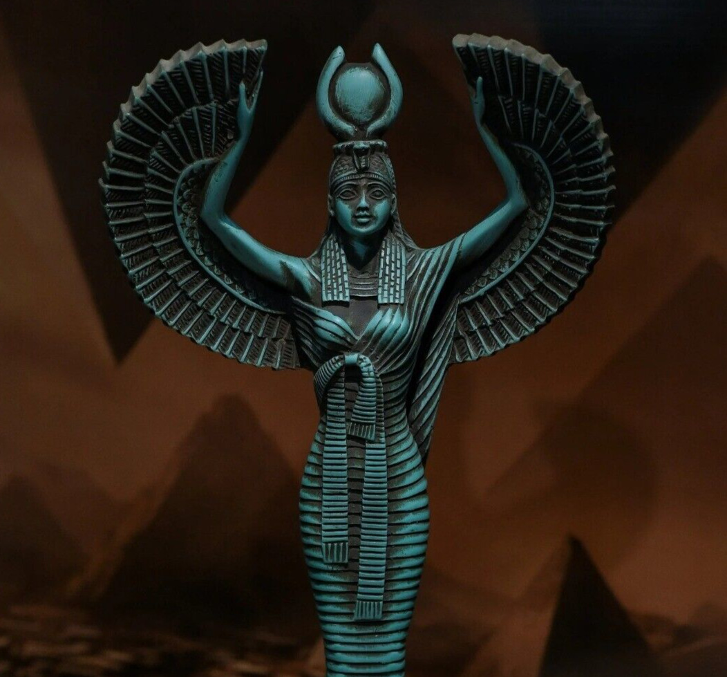 ONE OF RARE KIND PIECE OF THE PHARAONIC STATUE WINGED OF GODDESS ISIS BC
