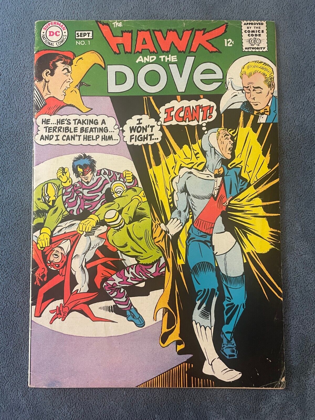 The Hawk And The Dove #1 1986 DC Comic Vintage Steve Ditko Cover Art VG/FN