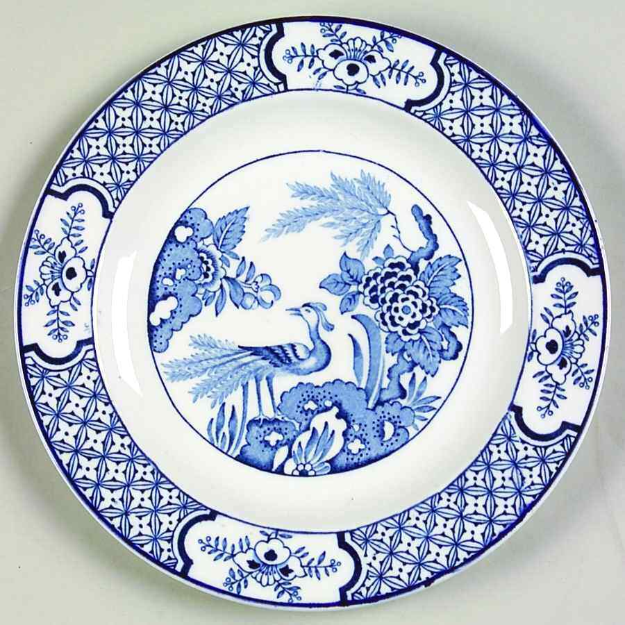 Wood & Sons Yuan Blue and White  Dessert Pie Plate 6696362