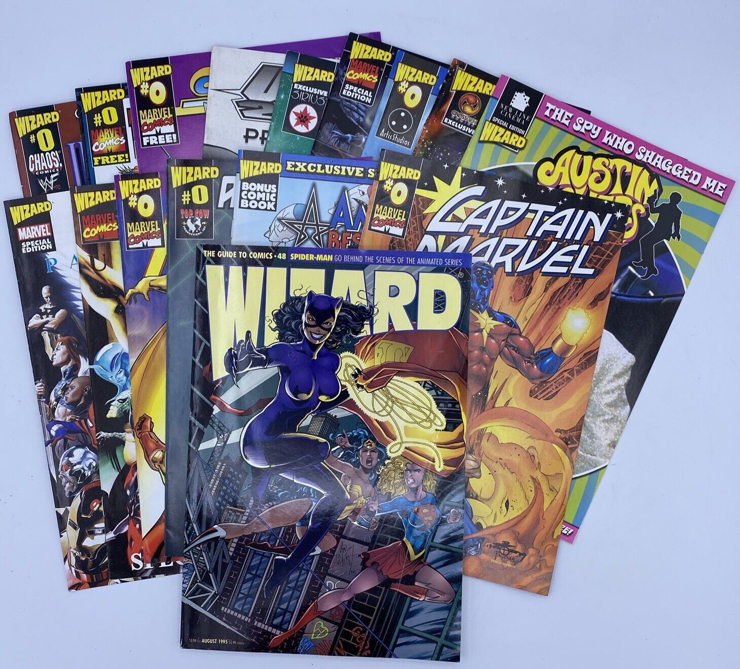 Lot Of 14 Wizard Exclusive Comics 0, One Shots, Marvel Top Cow With Extras VF-NM