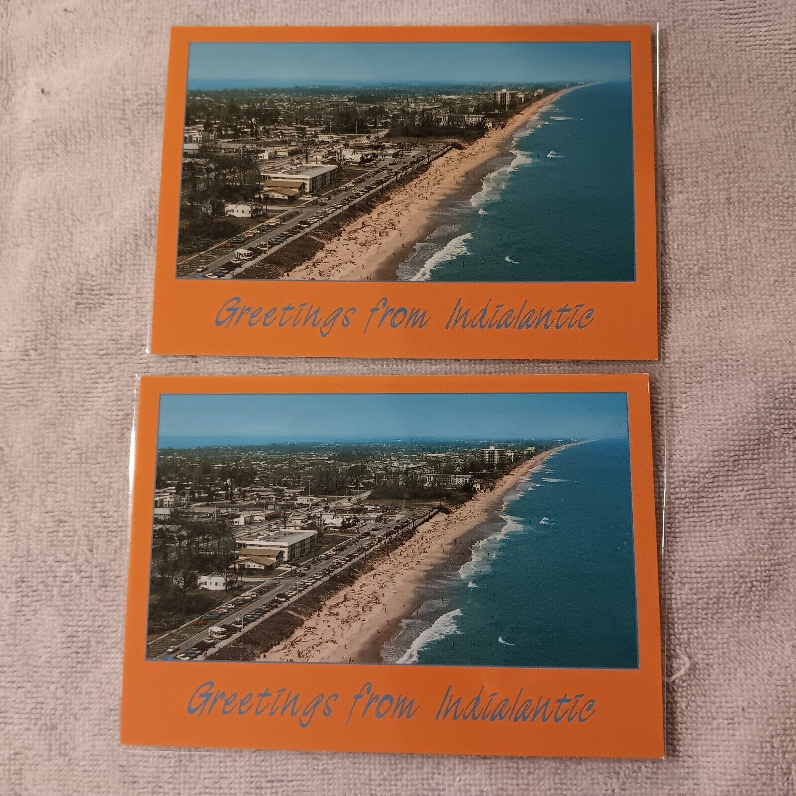 Vintage Postcards Lot Of 2 Greetings From Indialantic Florida International