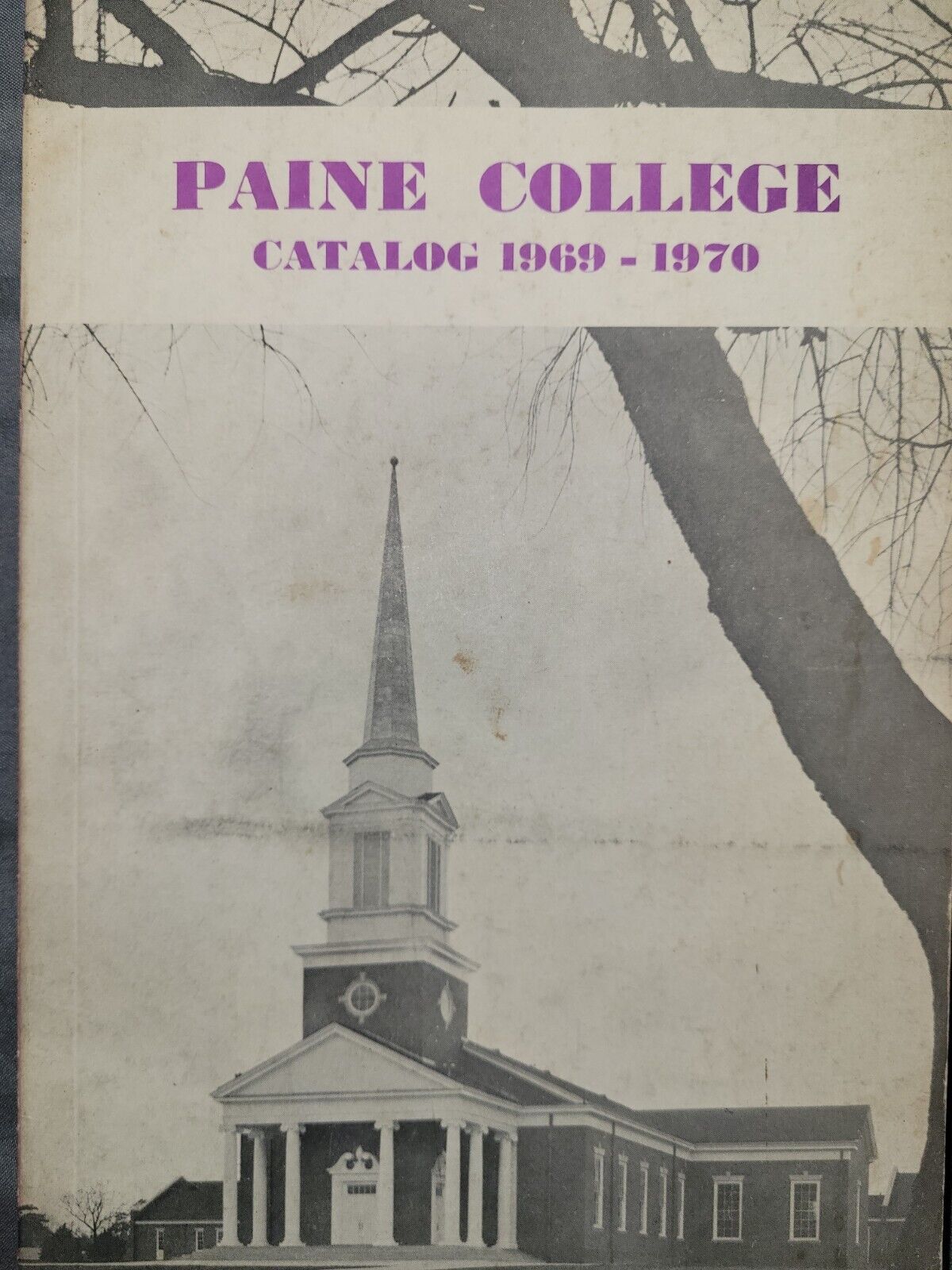 Super Rare Paine College Catalog 1969