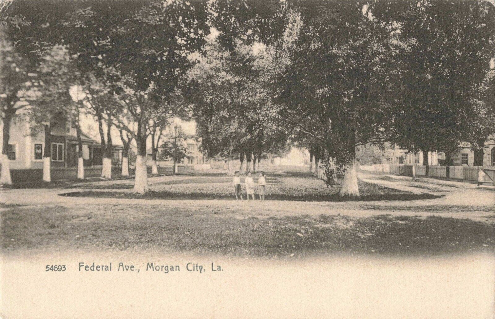 Federal Avenue Morgan City Louisiana LA c1905 Postcard