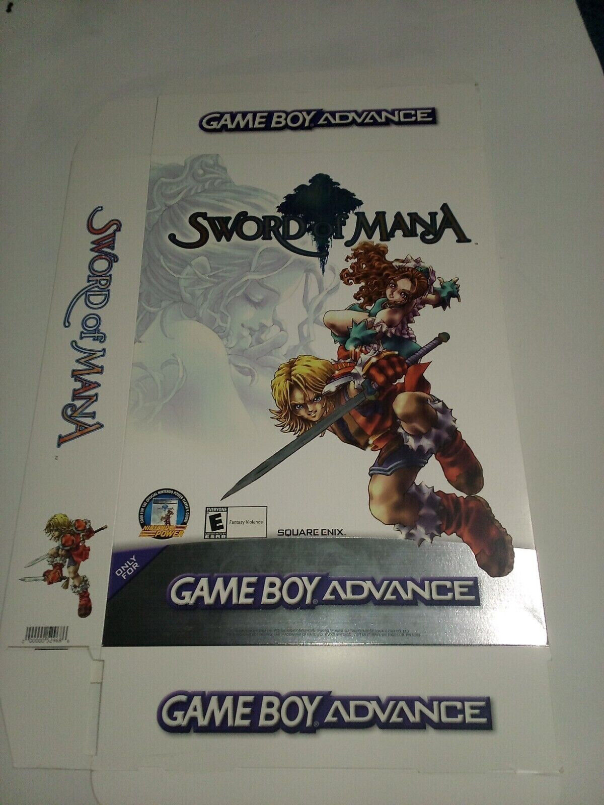 Sword Of Mana Nintendo Gamboy Advance Rare  Store Display Giant Promo box