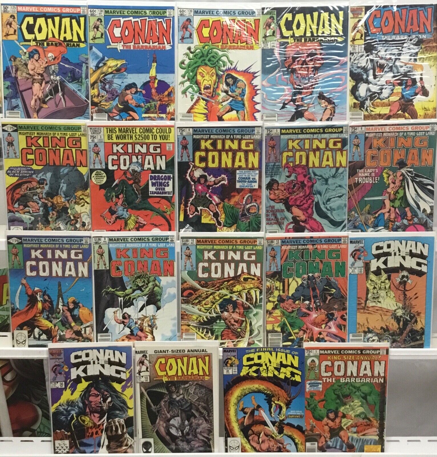 Marvel Comics - Conan the Barbarian / King Conan - Comic Book Lot of 19 Issues