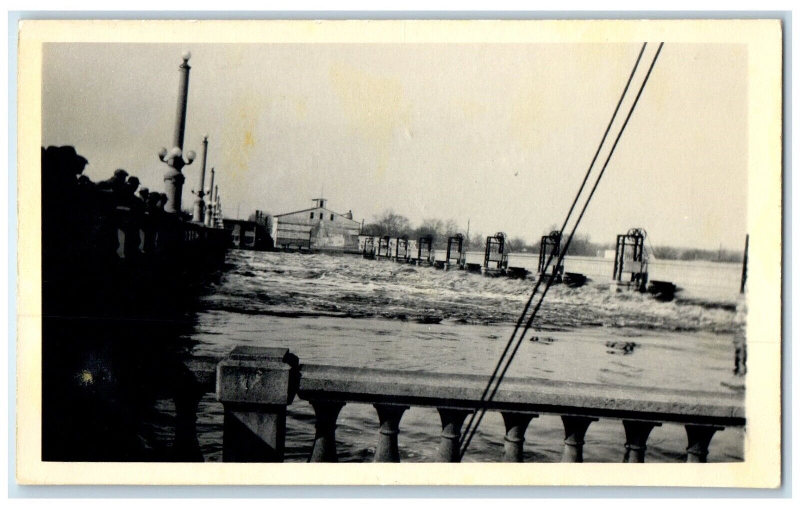 c1930's Flood Scene Cedar Rapids Iowa IA RPPC Photo Unposted Vintage Postcard